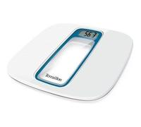TERRAILLON - Pèse Personne Électronique, Marche/Arrêt Automatique, Grand Écran LCD, 160kg, Window, Blanc/Bleu