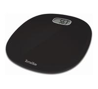 TERRAILLON - Pèse Personne Électronique 'Pop First' - Ultra-Plat, Grand Écran LCD - Portée max 160kg - Noir