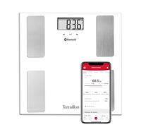 TERRAILLON - SMART CONNECT, Pèse Personne Connecté, Balance IMC, 8 Utilisateurs, Bluetooth Low Energy, Capacité 160Kg, Blanc
