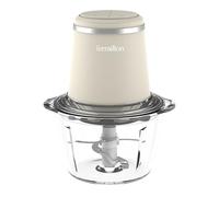 TERRAILLON - SUNRISE - Hachoir Electrique, Bol verre 1.2L, 4 lames Inox, 350W, 2 vitesses, Design vintage, Crème