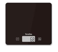 TERRAILLON - Balance de Cuisine électronique -Plateu verre - Tare, Conversions Liquides - Ultra-Fine - Portée 5 kg -Graduation 1g - Classic Black - Noir