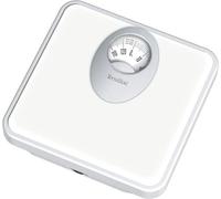 TERRAILLON - T61 BLANC, Balance Pèse Personne Mécanique - Grand Cadran Rotatif, Plateforme Métallique, 120kg max