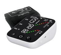 TERRAILLON - TENSIO CONNECT, Tensiomètre Bras Connecté, Classe IIA, Grand écran LED, Tension Artérielle, Rythme Cardiaque, Indicateurs couleur, 5 profils, 1000 Mémoires, Dim. brassard 22-42cm, USB-C