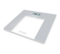 TERRAILLON - TP1000 - Pèse personne électronique, Compact et ultra plat 30cm x 30cm, Plateau verre, Large écran LCD, Capacité 150Kg, Graduation 100g, Glass