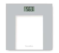 TERRAILLON - TP1000 - Pèse personne électronique, Compact et ultra plat 30cm x 30cm, Plateau verre, Large écran LCD, Capacité 150Kg, Graduation 100g, Glass