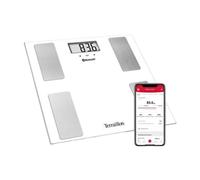 TERRAILLON - SMART CONNECT, Pèse Personne Connecté, Balance IMC, 8 Utilisateurs, Bluetooth Low Energy, Capacité 160Kg, Blanc