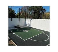 Terrain-basket Demi-terrain de basket extérieur - 5 x 6 m - Terrain extérieur Premium 6 x 5