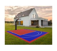 Terrain-basket Demi-terrain de basket extérieur - 6 x 8 m - Terrain extérieur Premium 8 x 6