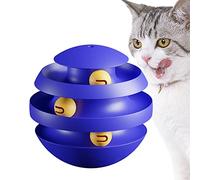 Terrain de balles de jouets pour chatons, Jouet de chaton en mouvement, balle de pistes de rouleau, Chaton Exercise Hunting Toy Games For Chats Casquette, Fournitures pour chatons Cadeaux Delr