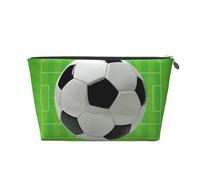 Terrain de Football, Trousse de Toilette Trousse de Maquillage Sac à cosmétiques Trousse de Toilette de Voyage Portable