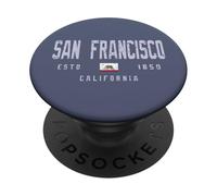 Terrain de San Francisco en Californie//San Francisco CA PopSockets PopGrip Adhésif