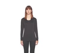 Terramar Thermasilk Pointelle Scoop pour Femme (Noir, XL)