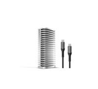 TERRAMASTER D1 SSD Pro Boîtier pour SSD M.2 NVMe 80 Gbit/s (sans Disque) | USB 4/3.2/3.1/Thunderbolt 5/4/3, 80 Gbit/s, Jusqu'à 7061 Mo/s, Refroidissement silencieux, Sauvegarde, Sans disque