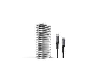 TERRAMASTER D1 SSD Pro Boîtier pour SSD M.2 NVMe 80 Gbit/s (sans Disque) | USB 4/3.2/3.1/Thunderbolt 5/4/3, 80 Gbit/s, Jusqu'à 7061 Mo/s, Refroidissement silencieux, Sauvegarde, Sans disque