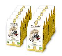 TERRAMOKA - 150 Capsules Café Bio (15 * 10 unités) - 100% Pur Arabica d'Éthiopie - Subtil et Fruité - Compatible avec les machines à Capsules Nespresso - Home Compost - Sir Oscar- Torréfié en France
