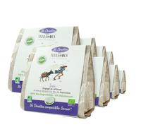 TERRAMOKA - 160 Dosettes Compatibles avec Senseo Café Bio d’excellence (10 * 16) - 100% Pur Arabica de Papouasie - Acidulé, Epicé et Affirmé - Home Compost - Inès - Torréfié en France