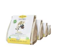 TERRAMOKA - 160 Dosettes Compatibles avec Senseo Café Bio d’excellence (10 * 16) - 100% Pur Arabica d'Éthiopie - Subtil, Fruité et Engagé - Home Compost - Oscar - Torréfié en France