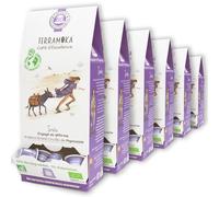 TERRAMOKA - 360 Capsules Café Bio d’excellence (6 * 60) - 100% Pur Arabica de Papouasie - Acidulé et Affirmé - Compatibles avec Nespresso - Zéro Déchet et Home Compost - Inès - Torréfié en France