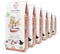 TERRAMOKA - 360 Capsules Café Bio d’excellence (6*60) - 100% Pur Arabica du Pérou - Fruité et Nuancé - Compatibles avec Nespresso - Zéro Déchet et Home Compost - Monsieur Albert - Torréfié en France