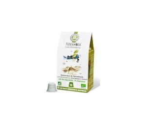 TERRAMOKA 60 Capsules Café Bio d’excellence 80% Pur Arabica du Brésil et du Mexique - Compatible avec les machines à Capsules Nespresso - Riche et savoureux - Zéro Déchet - Torréfié en France