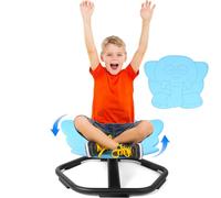 TERRAMUS Autisme Chaise Pivotante pour Enfant, 360° Carrousel Chaise Sensorielle, Entraînement de Coordination et Équilibre du Corps, Chaise d'équilibre pour Enfants, Jouet Scientifique d'équilibre