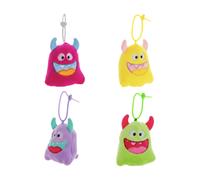 Terramus XLP00423 porte-clés mini monstre coloré - 11 cm - 20 variantes expédiées aléatoirement - jouets-toys en peluche