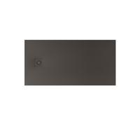 Terran-n receveur stonex 1500x700 avec vidage garde d'eau 30mm café - ROCA APA015DC2BC03660