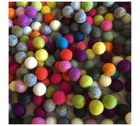 Terrapin Trading Boules de feutre de laine du Népal - 10 mm - Lot de 50