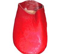 Terrapin Trading Commerce équitable marocaine Chaussons/Babouche/Mocassins 100% Cuir traditionnelle marocaine (43, Rouge)