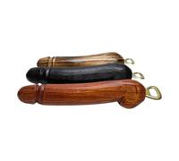 Terrapin Trading Décapsuleur géant de 30,5 cm en bois sculpté à la main - Bois de suar indonésien issu du commerce équitable - 30,5 cm de long - Usage externe uniquement