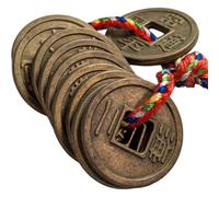 Terrapin Trading Lot de 10 pièces de monnaie Yeopjeon coréennes | Réplique de la dynastie Joseon et breloque culturelle inspirée de la K-Pop | Argent porte-bonheur Feng Shui