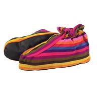 Terrapin Trading Ltd Chaussons traditionnels en textile | Guatemala Chichicastenango | Fait à la main | Commerce équitable | 5 couleurs, multicolore, 8 UK Men/ 7 UK Women Wide