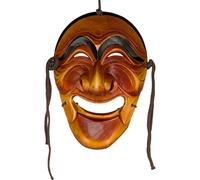 Terrapin Trading Masque coréen authentique en bois Hahoe | Gaksi (la mariée) | Bois d'aulne sculpté à la main | Musée estampillé | Trésor national n° 121 de collection