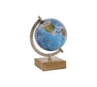 Terraqueo-Globus Home ESPRIT bleu marron PVC bois de manguier 14 x 12 x 20 cm