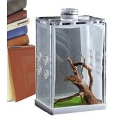 TerrariaPro Jumping Spider Enclosure, Transparent Acrylic, Habitat Tank