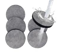 TERRARIDE Pack de 6 Filtres MicroDisc en Fibre de Carbone, pour Bouteilles et Carafes Filtrantes Compatibles Brita, Réduit Jusqu’à 98 % du Chlore, Métaux lourds, Impuretés Eau Pure et Rafraîchissante