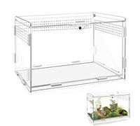 Terrarium acrylique transparent pour reptiles et insectes - Boîtier pour araignées, lézards, grenouilles, scarabées et autres insectes
