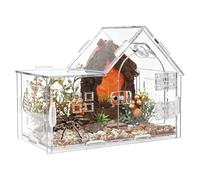 Terrarium Araignée - Réservoir Transparent Sécurisé, Taille Standard avec Aération, Acrylique Haute Visibilité, Système Anti-Évasion, pour Scorpion et Mygale en Salon ou Bureau Maison