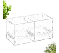 Terrarium araignée Transparente - Cage en Acrylique, Habitat ventilé avec Couvercle | Boîte de présentation pour Reptiles Amphibiens Pendant Tortue, Gecko, Crabe, Grenouille, Sable, Rocher