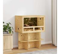 Terrarium OSB marron - vidaXL - 80x50x100 cm - 25,9 kg - Longue durée de vie - Beaucoup d'espace