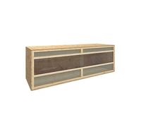 vidaXL Terrarium en bois d'ingénierie 144x46x48 cm 170883