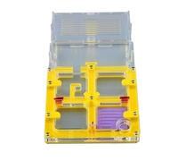 Terrarium château de Fourmis, Fourmilière Transparente en Acrylique, kit d'observation for fourmilière, 12 x 11,7 x 14,8 cm, Multicolore(Yellow)