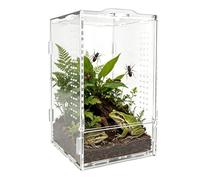 Terrarium d'araignée sauteuse - Boîte d'élevage de reptiles en acrylique transparent | Habitat des petits insectes | Gardiens Éleveurs Parents d’animaux Amoureux des animaux Éducateurs Projets scolair