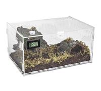 Terrarium en acrylique - 30 cm x 20 cm x 15 cm - Pour reptiles, escargots, mini terrariums - Portable - Récipient en acrylique pour reptiles, escargots, araignées