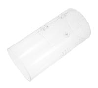 Terrarium en Acrylique pour Araignée Sauteuse, Cylindrique, Ventilé | Boîte Préassemblée Portable, Couvercle à Trous et Verrou à Bague, pour Élevage de Lézards et Phasmes