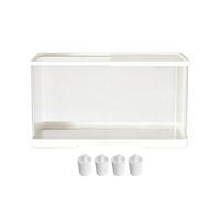 Terrarium en Acrylique - Transparent Haute Transparence, Boîtier De Protection pour Lézards avec Ventilation Anti-Fuite | Habitat De en Pierre avec Bouton De Verrouillage pour Dragon Barbu,