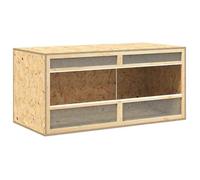 Terrarium en bois d'ingénierie - vidaxl - 52.5x47x75.5 cm - Multicolore - Rectangulaire - Vue claire
