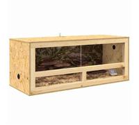 Terrarium en OSB - 100x40x40 cm - Marron - MODERNE Terrarium Marron 100x40x40 cm OSB 49459