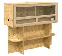Terrarium en OSB - vidaXL - 100x40x90 cm - Marron - Finition mate - Durable - Espaces amples - Usage intérieur