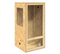 Terrarium en OSB - vidaxl - 50x50x100 cm - Marron - Thermomètre intégré - Usage intérieur - Convient aux reptiles